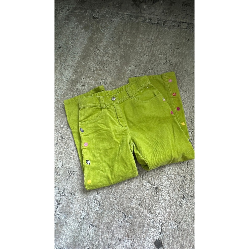 2008 Gymboree lime green sweet tooth corduroy pant size 5